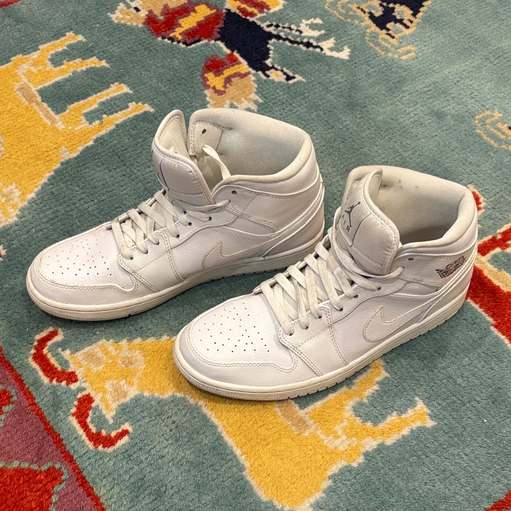Nike White High-Top Sneakers Air Jordan